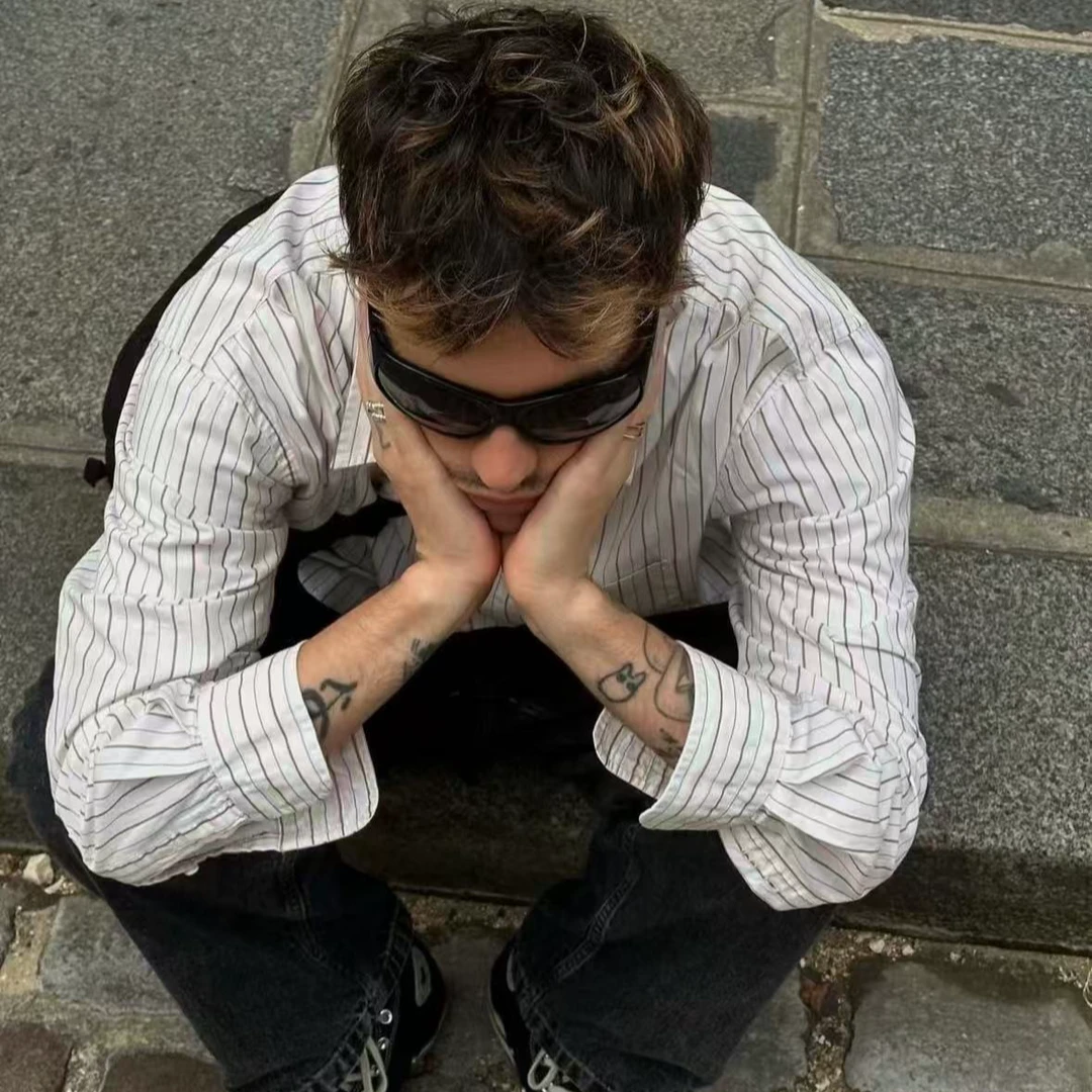 【大鱼】老花男女同款短袖老钱风百搭T恤 KLX-LVTX66510