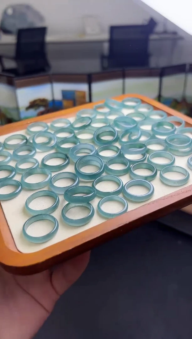 翡翠戒圈未镶嵌戒圈【多样性发货一件】