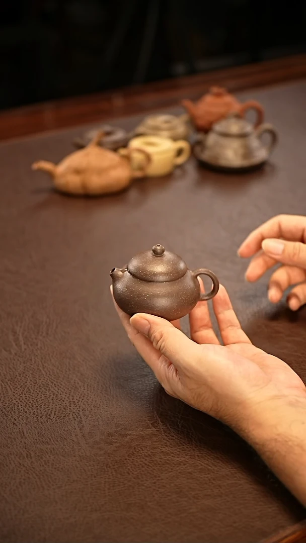 茶壶紫砂天青小文旦紫砂壶
