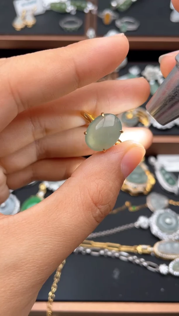 银S925镶嵌戒指翡翠111111111111111111