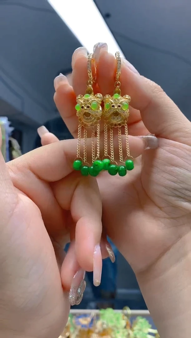 【闪购商品】翡翠耳饰合金75翡翠耳包