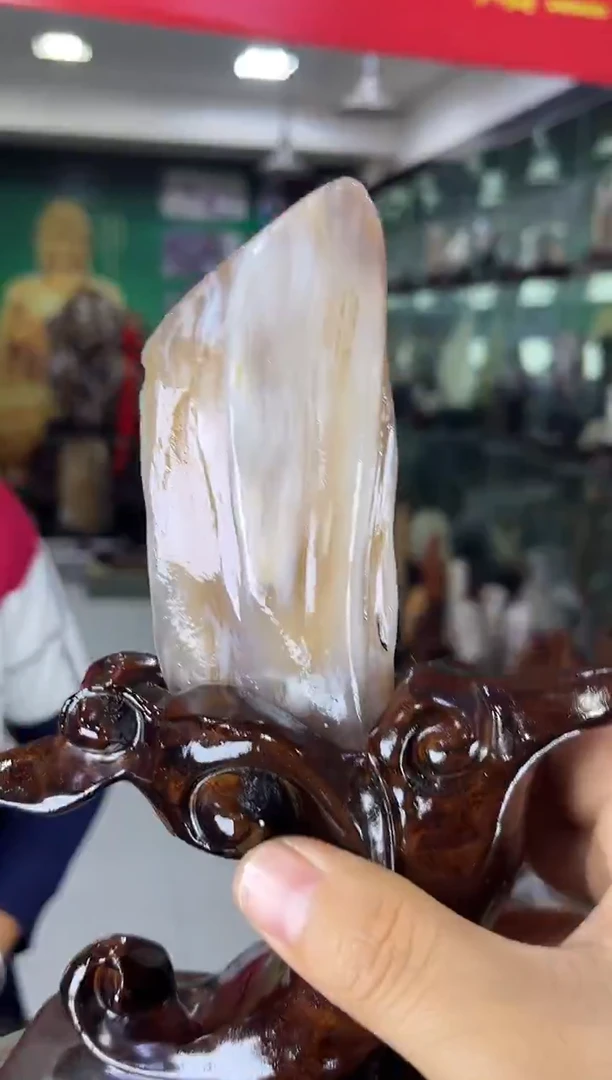 未镶嵌珠宝奇石硅化玉缅甸天然树化玉摆件