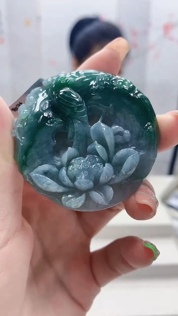 未镶嵌定制翡翠5160ry-毛货挂件98