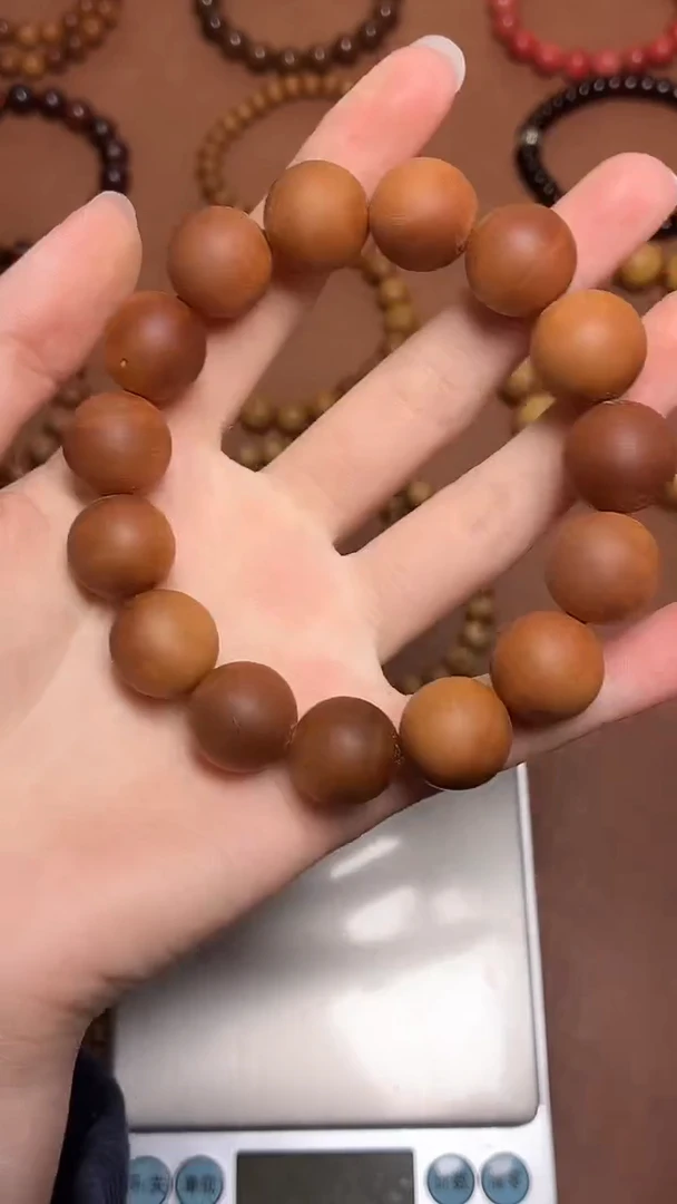 檀香木手串/手链1.5微瑕老山檀香迈索尔正区