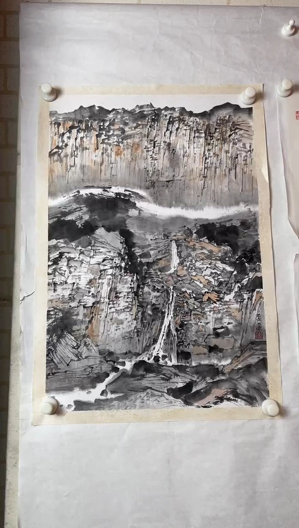 书法T****uWX朱老师 齐云山写生 3平尺