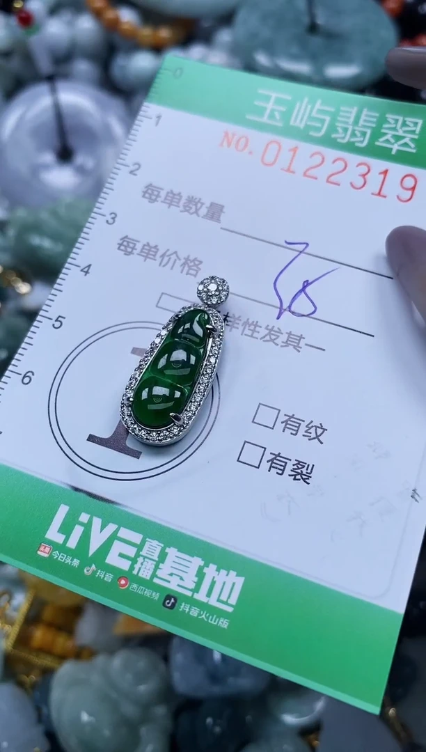 翡翠未镶嵌颈饰闪购0122319