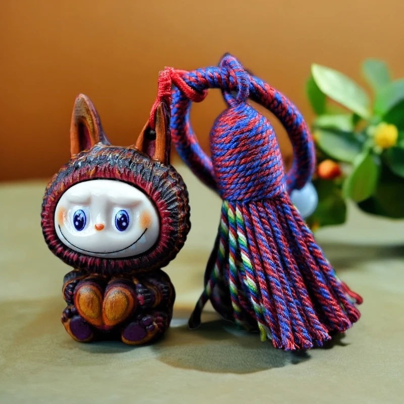 【装饰好物】彩虹桉树实木bubu创意新款包包饰品汽车钥匙挂件钥匙扣