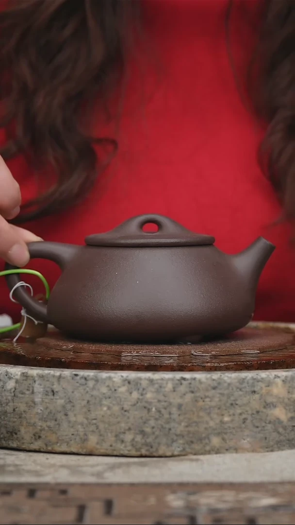 【闪购商品】紫砂茶壶宜兴原矿无添加天青景舟石瓢320cc