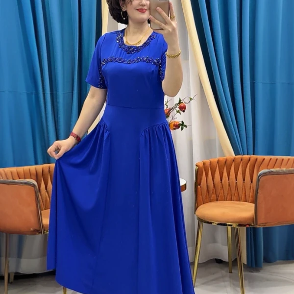 RUMAYSA2025－07显瘦气质时尚连衣裙