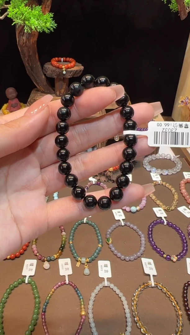 【闪购商品】黑曜岩手饰未镶嵌手饰@Z3032