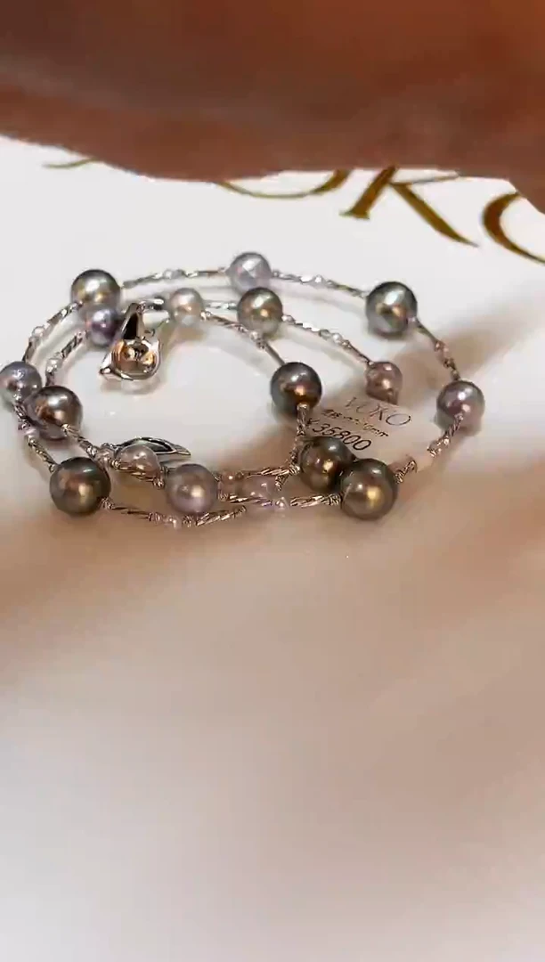 银S925镶嵌颈饰海水珍珠7-10mm