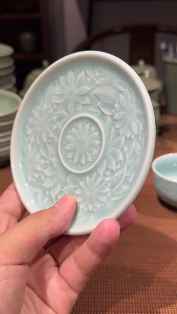 新品天青色向日葵小托一只