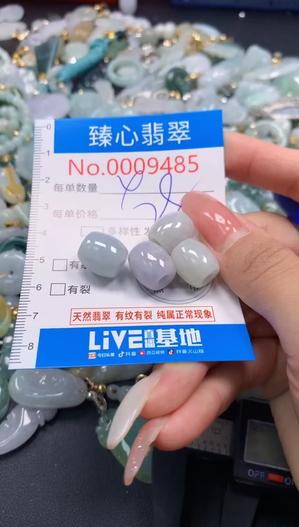 翡翠未镶嵌颈饰9485