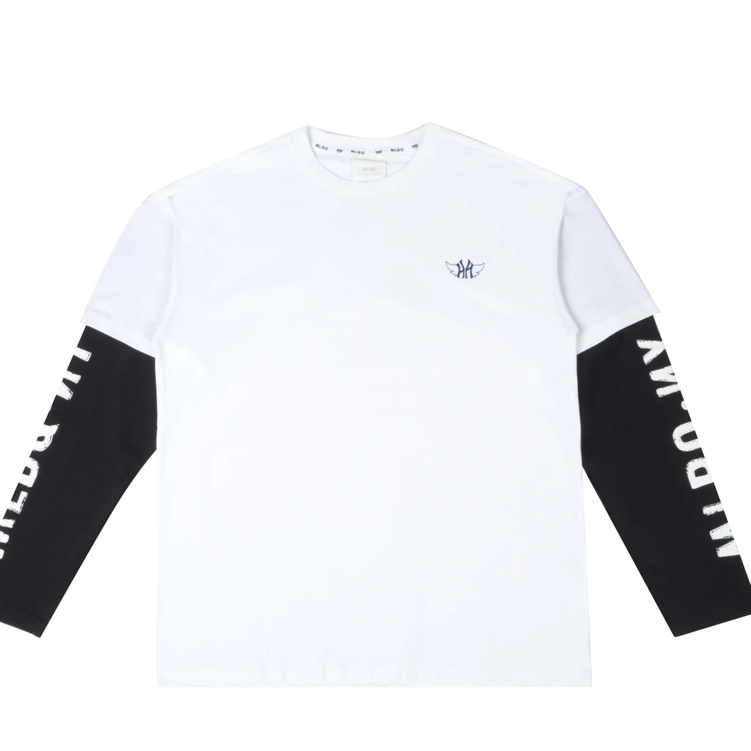 休闲宽松运动长T恤