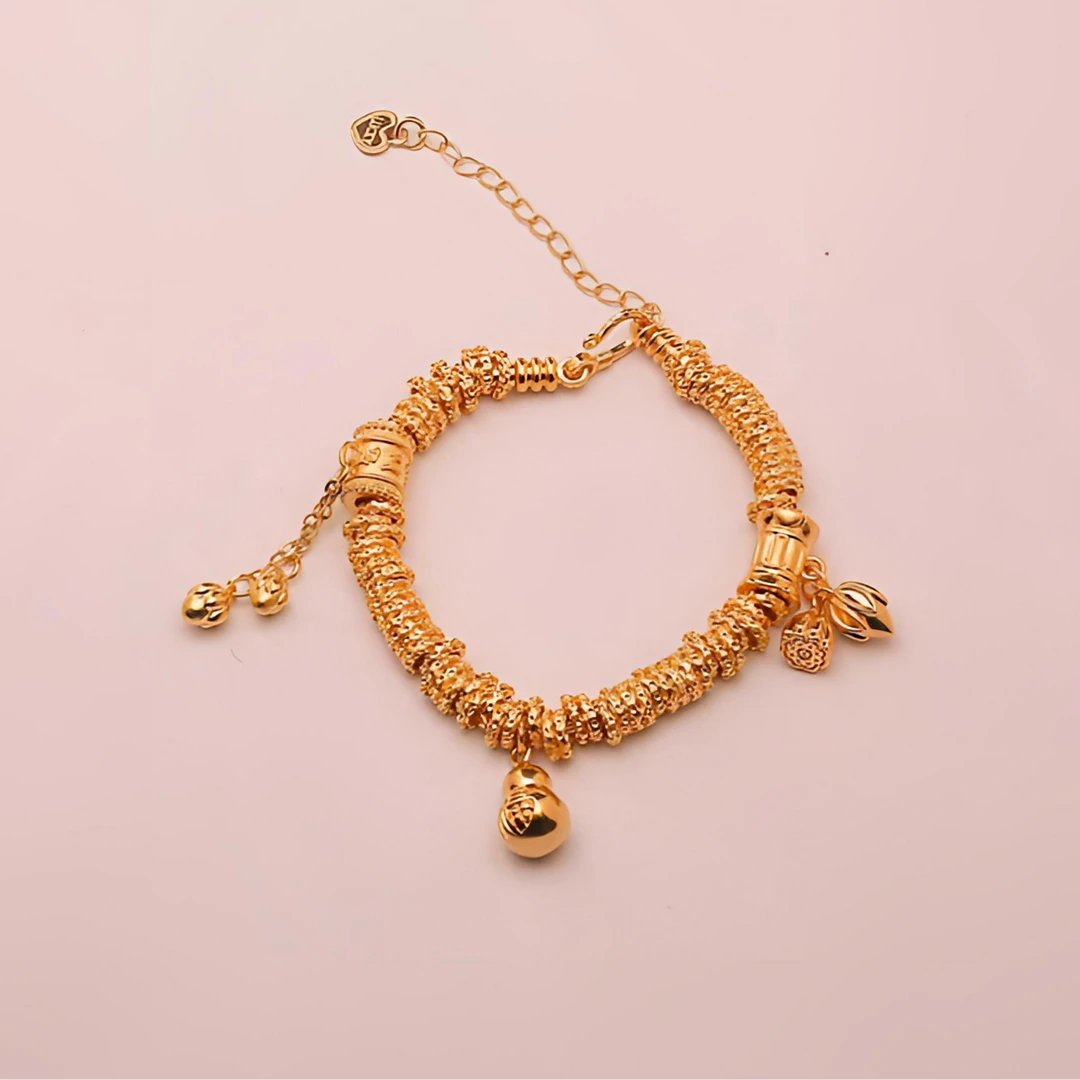 铜合金手链 鎏泠精致手串气质轻奢金色潮流