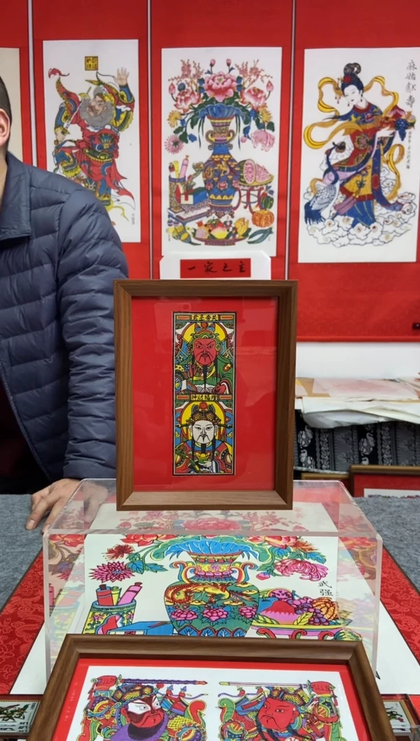 上关下财摆台手工制作精品