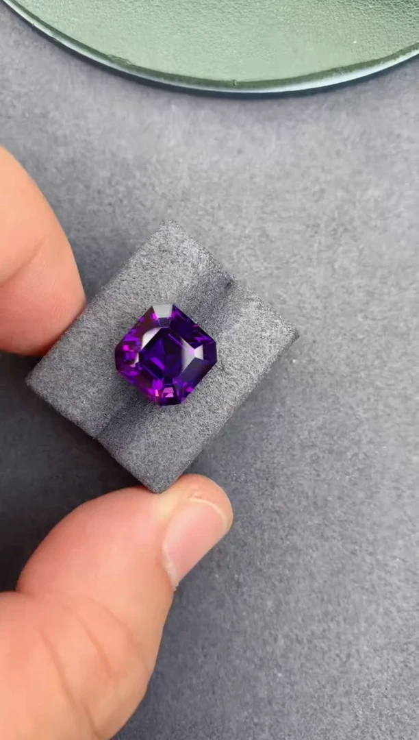未镶嵌珠宝半成品紫晶6ct 紫水晶