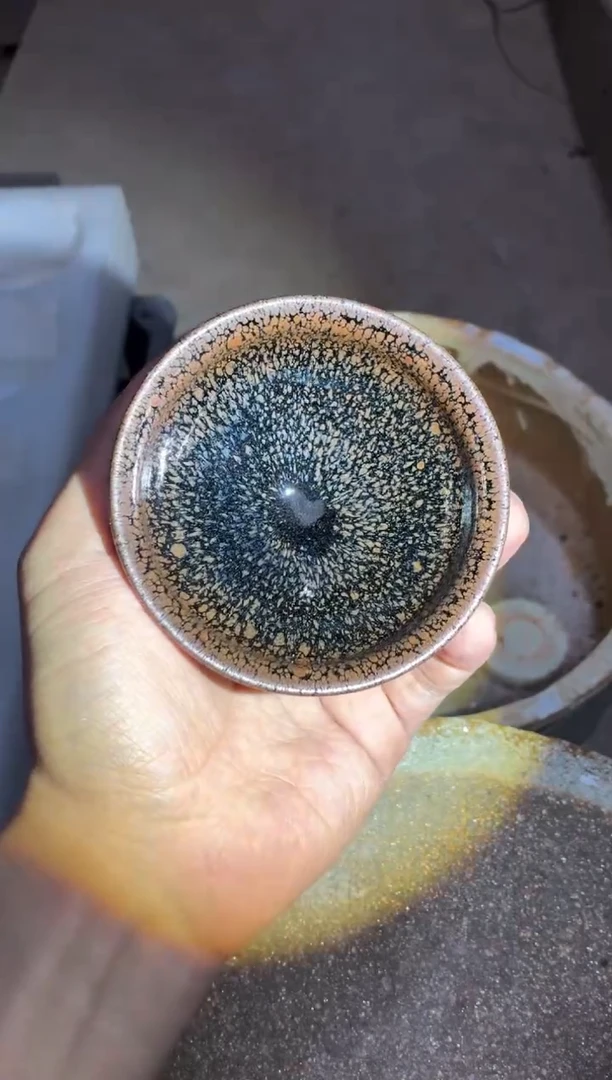 茶盏真柴烧建盏换点柴火