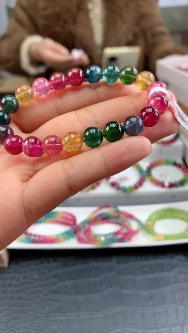 【闪购商品】碧玺手串未镶嵌多样性发一条