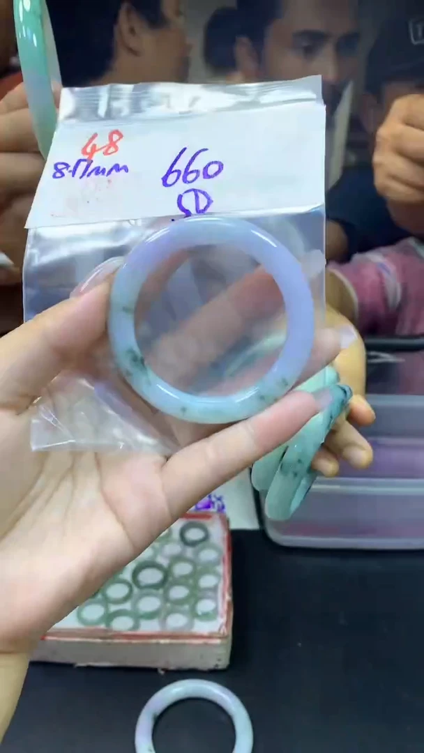 定制翡翠未镶嵌48手镯50+660元+拍一发一