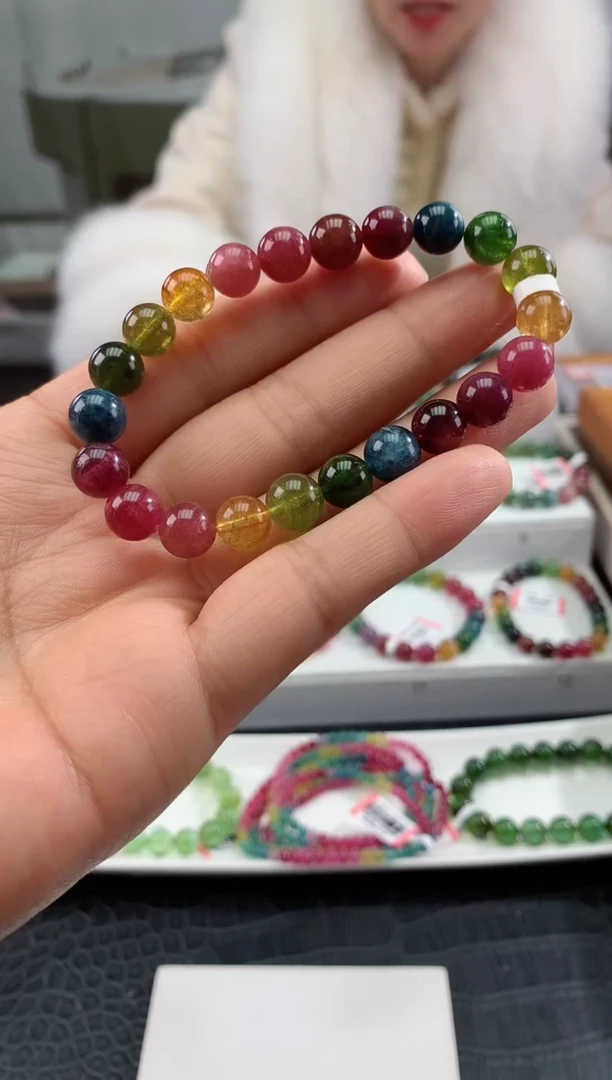 【闪购商品】碧玺手串未镶嵌多样性发一条