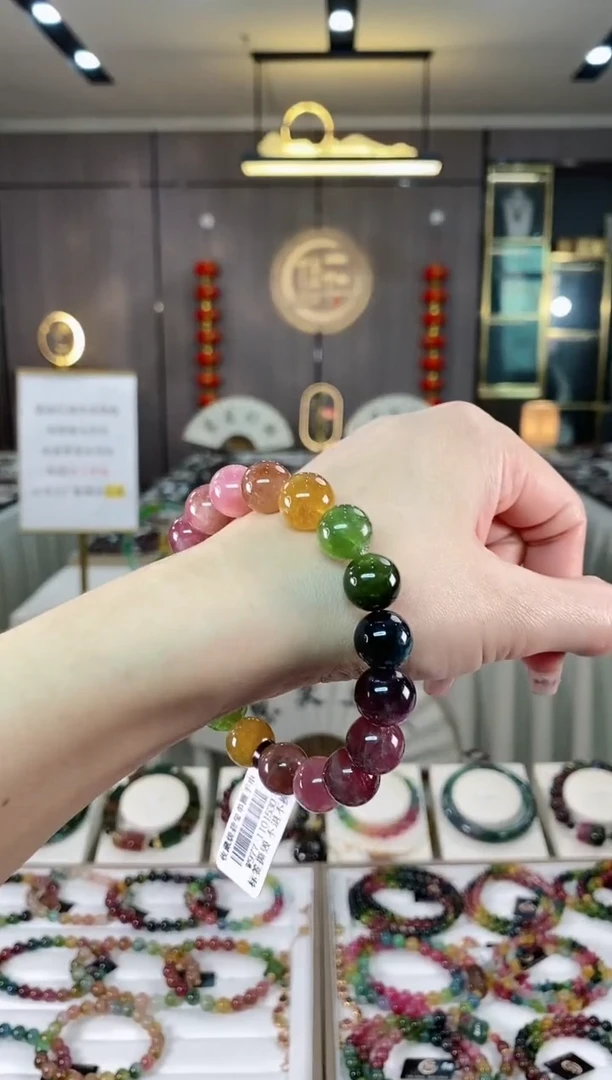 【闪购商品】碧玺单圈手串11mm+未镶嵌（多样性发一条 ) hon