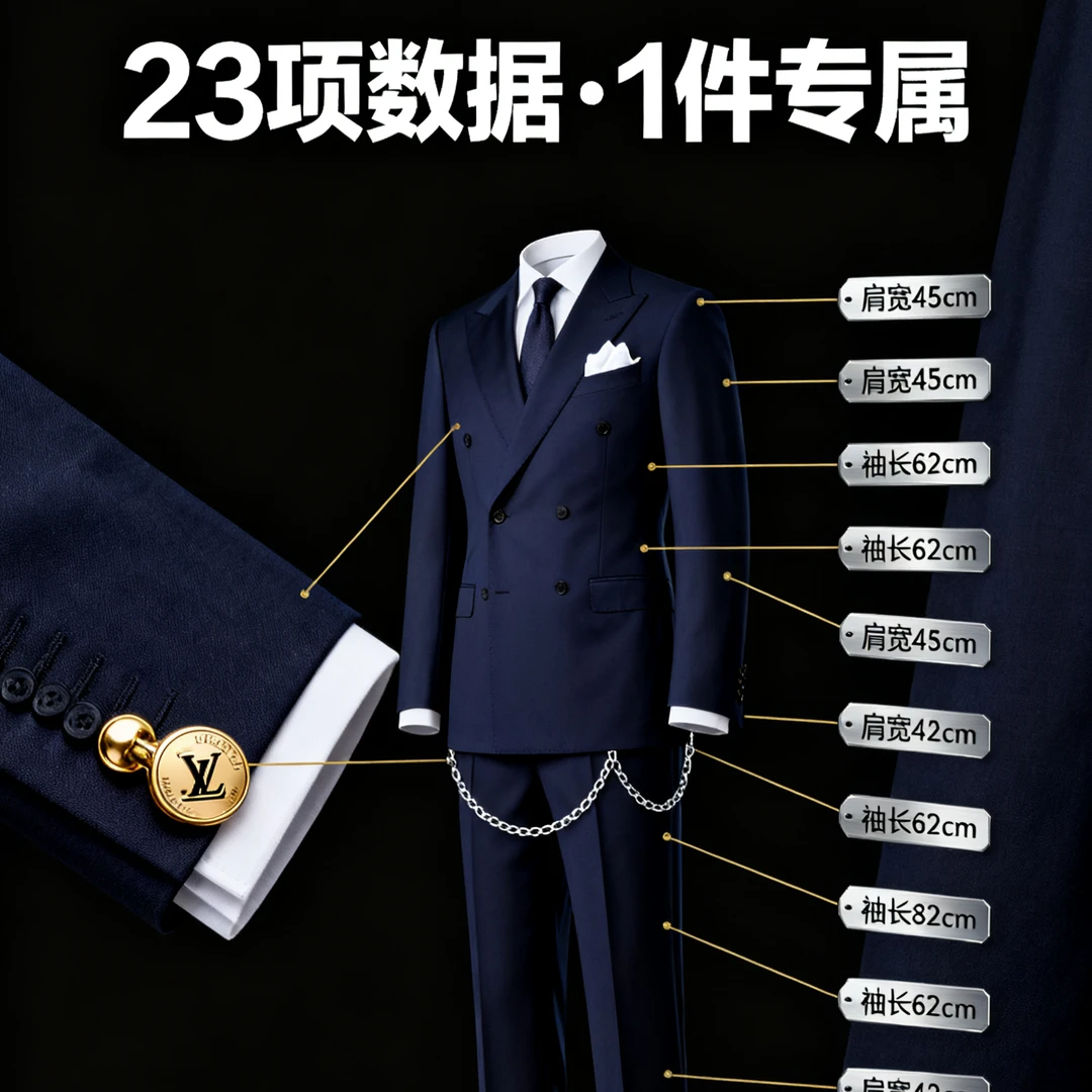 门店200元+免费马甲福利券 | 西服套装订制【25天内有效】随时可退