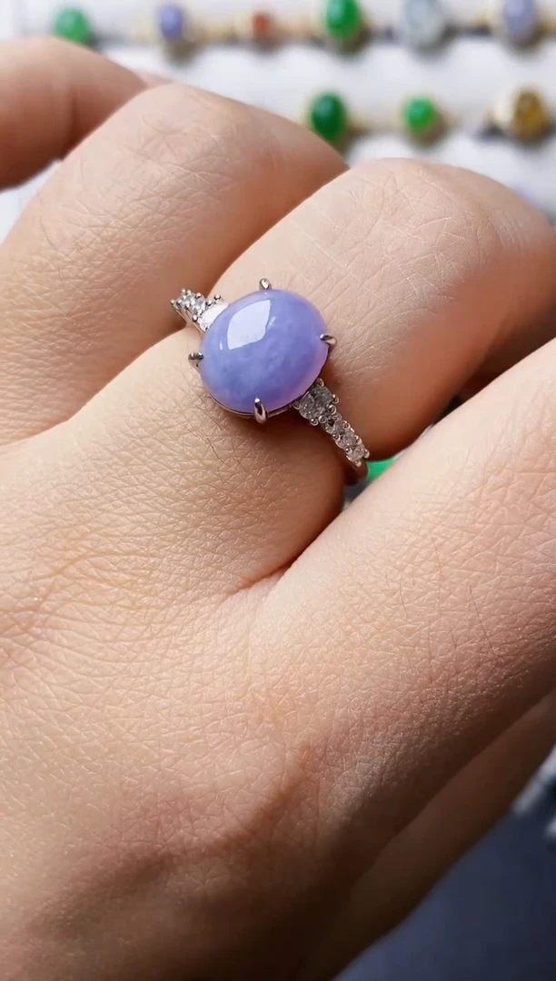 银S925镶嵌戒指翡翠1273