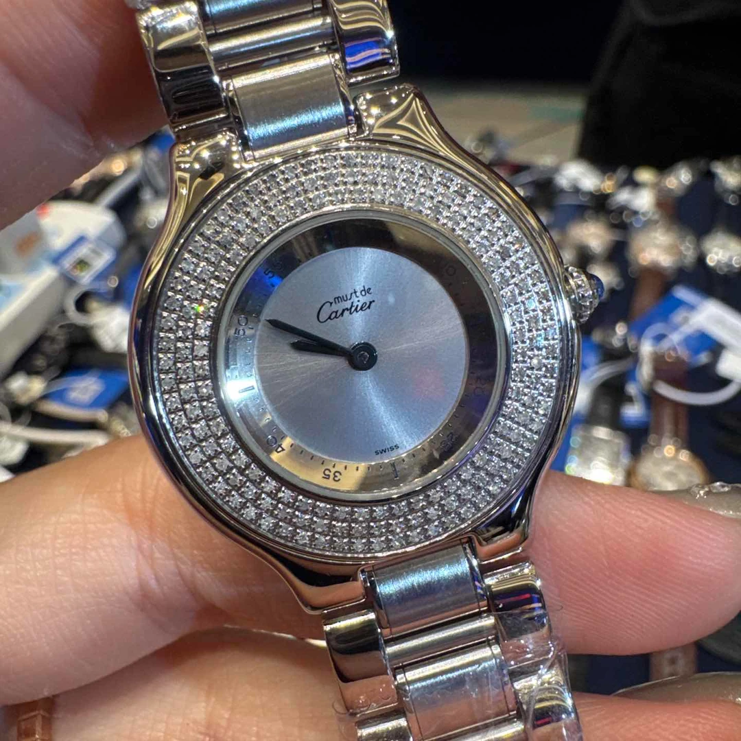 99新 Cartier/卡地亚 表展 21世纪31mm腕表/后钻/WHP034422