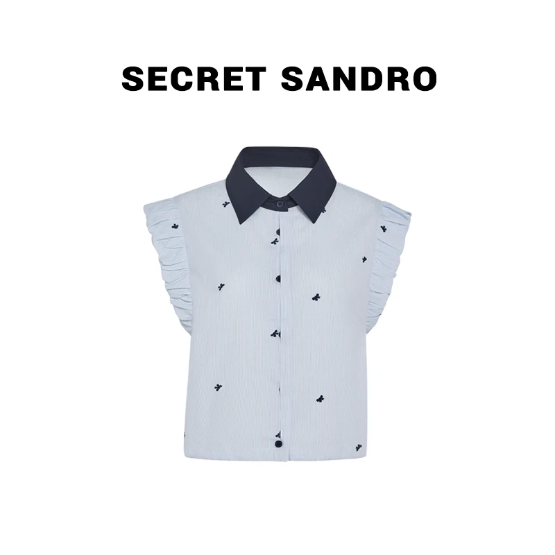 【蝴蝶结】【Secret Sandro】 鸥小柒 衬衫 C55209109N
