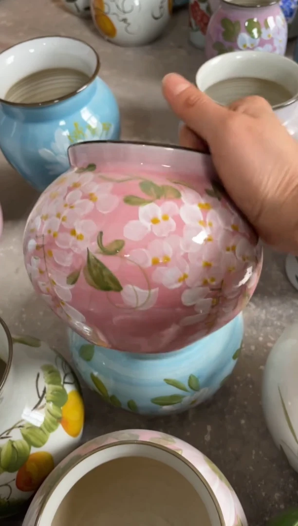 瓶瓷景德镇手绘花瓶