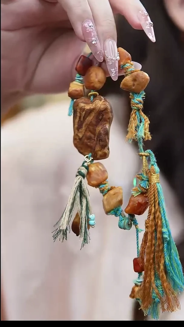 裸石蜜蜡未镶嵌*蜜蜡原石手串设计款