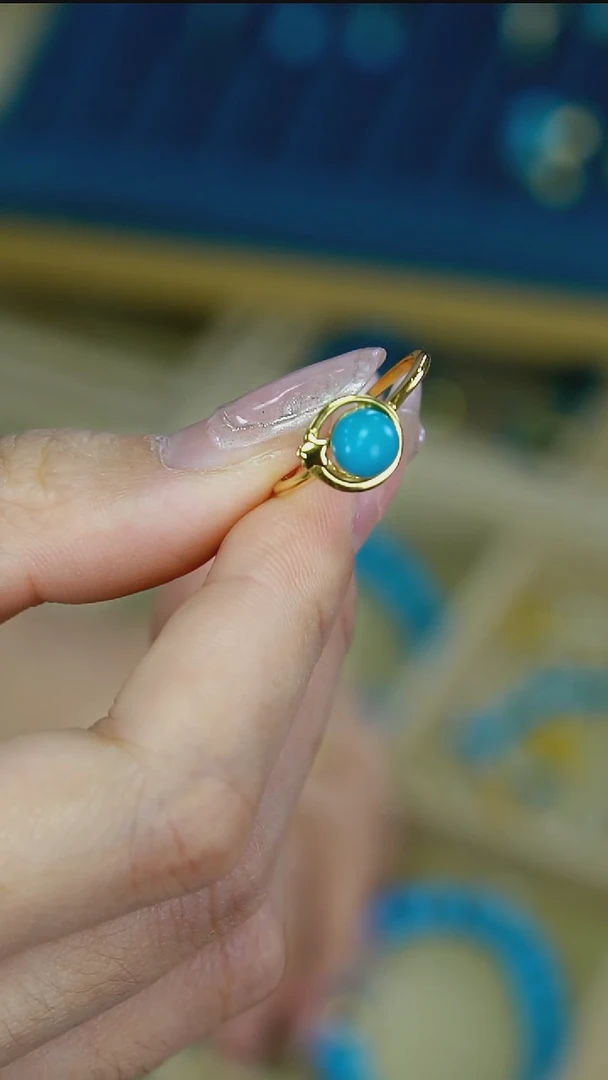 银S925镶嵌绿松石戒指【杨杨专属】绿松石戒指 XZ0742BZ