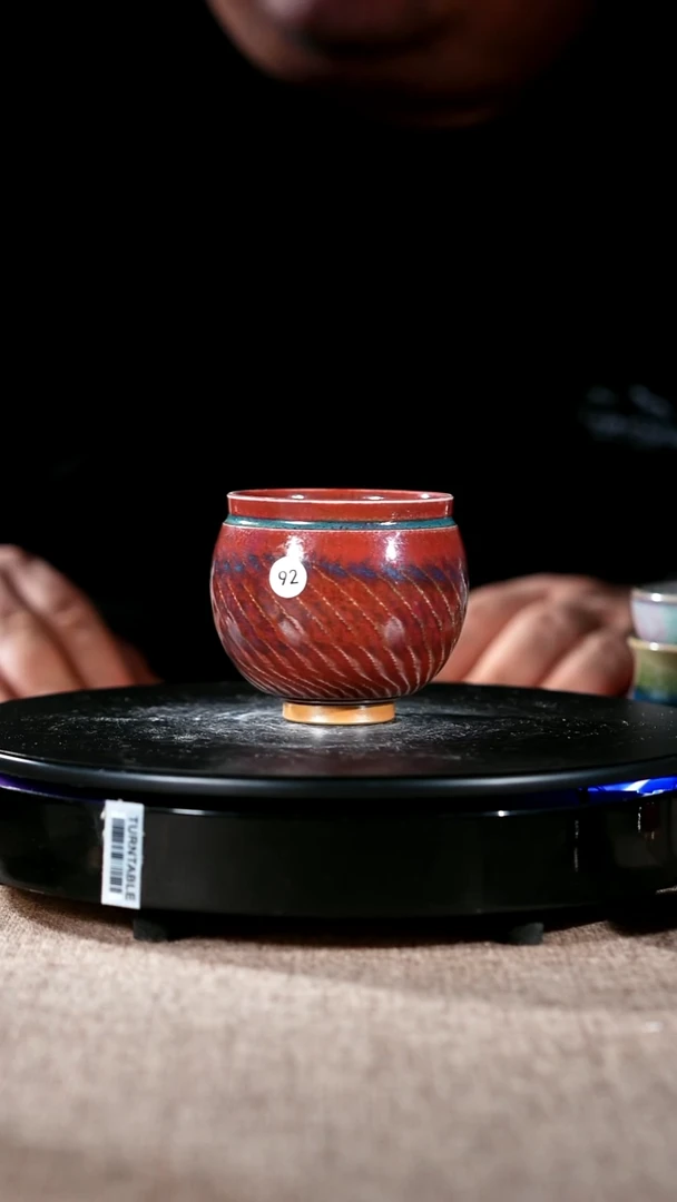 其他瓷92#盼龙窑一级品原矿钧瓷鸡蛋杯