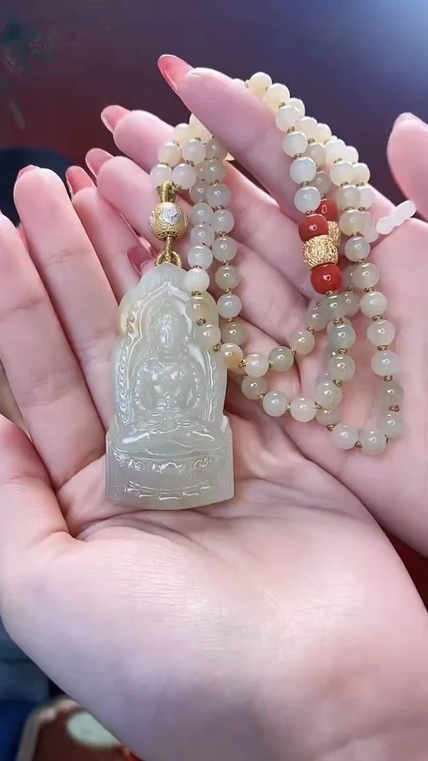 【闪购商品】和田玉（糖玉）挂件未镶嵌观音吊坠