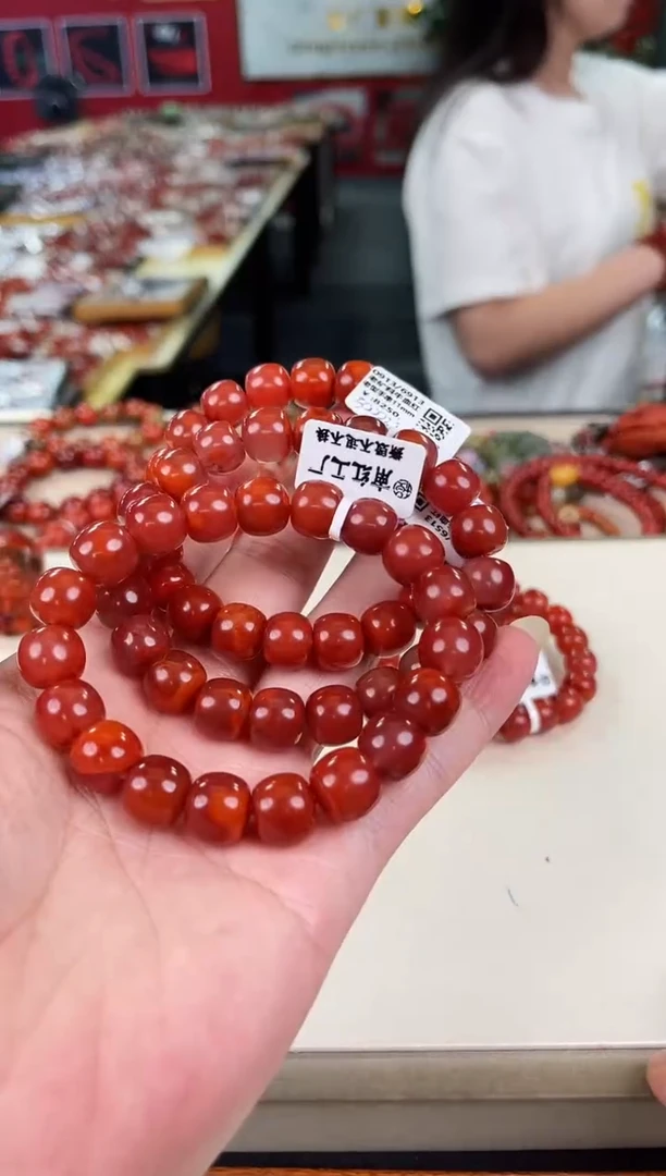 未镶嵌瓦西老型手串11+南红玛瑙（多样式发其一）
