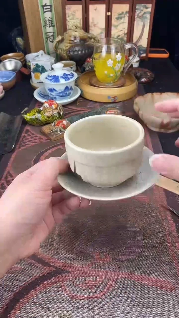 瓷片黄*散瓷默认微瑕，看清尺寸品相再拍