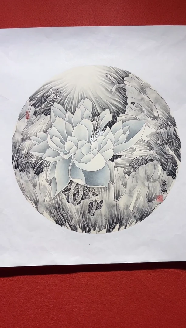 国画秦燕格国画手绘作品Y66