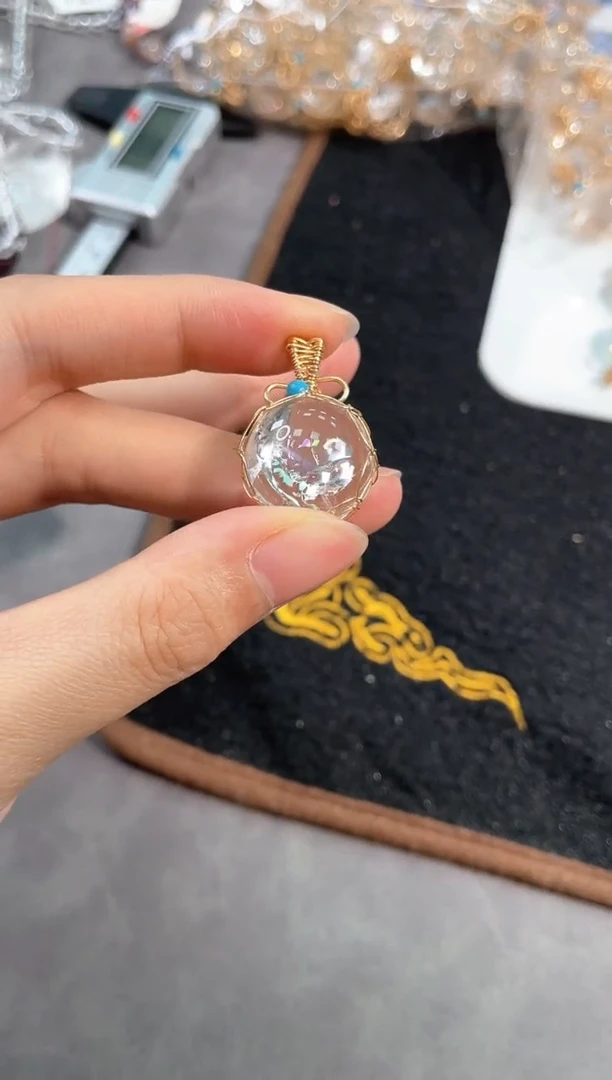 【闪购商品】水晶手链未镶嵌11号白阿赛吊坠（金可转）