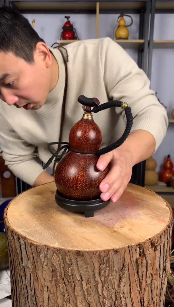 天然大漆酒葫芦 一物一拍