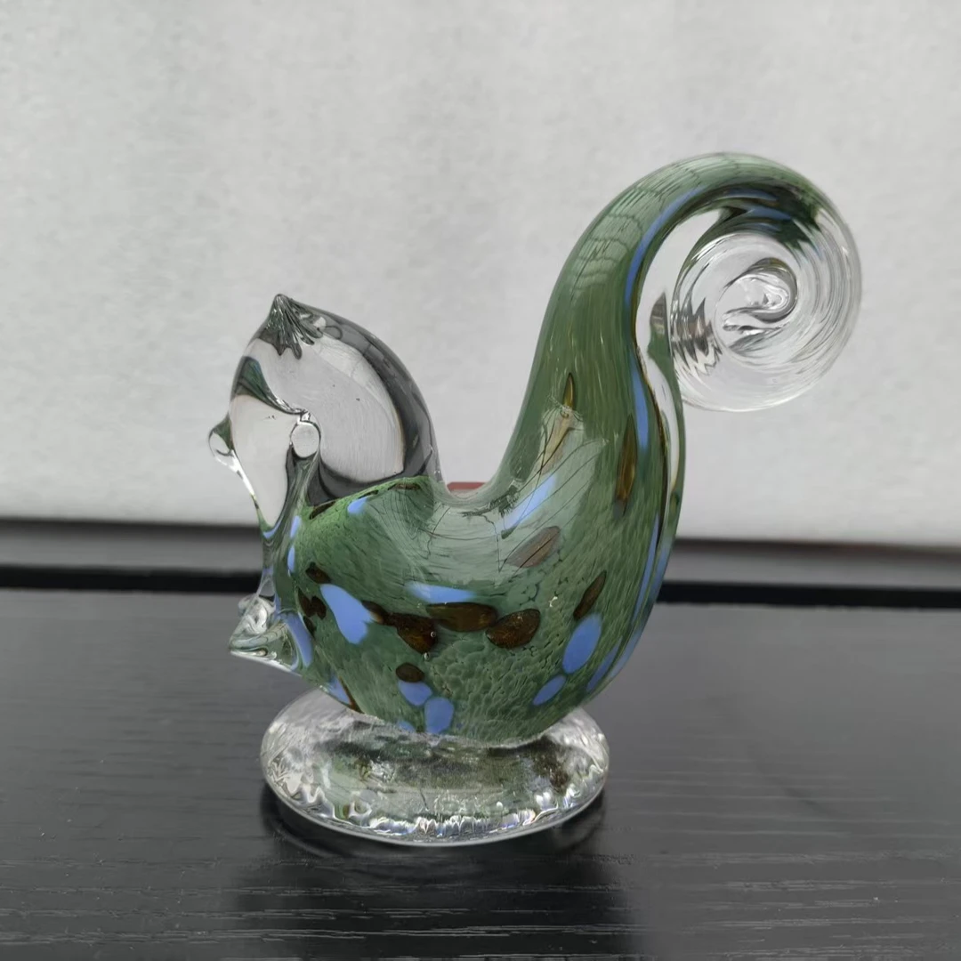 非物质文化遗产纯手作琉璃工艺品松鼠