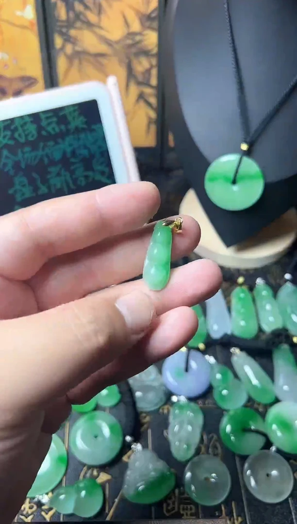 颈饰未镶嵌翡翠所见即所得，一图一物