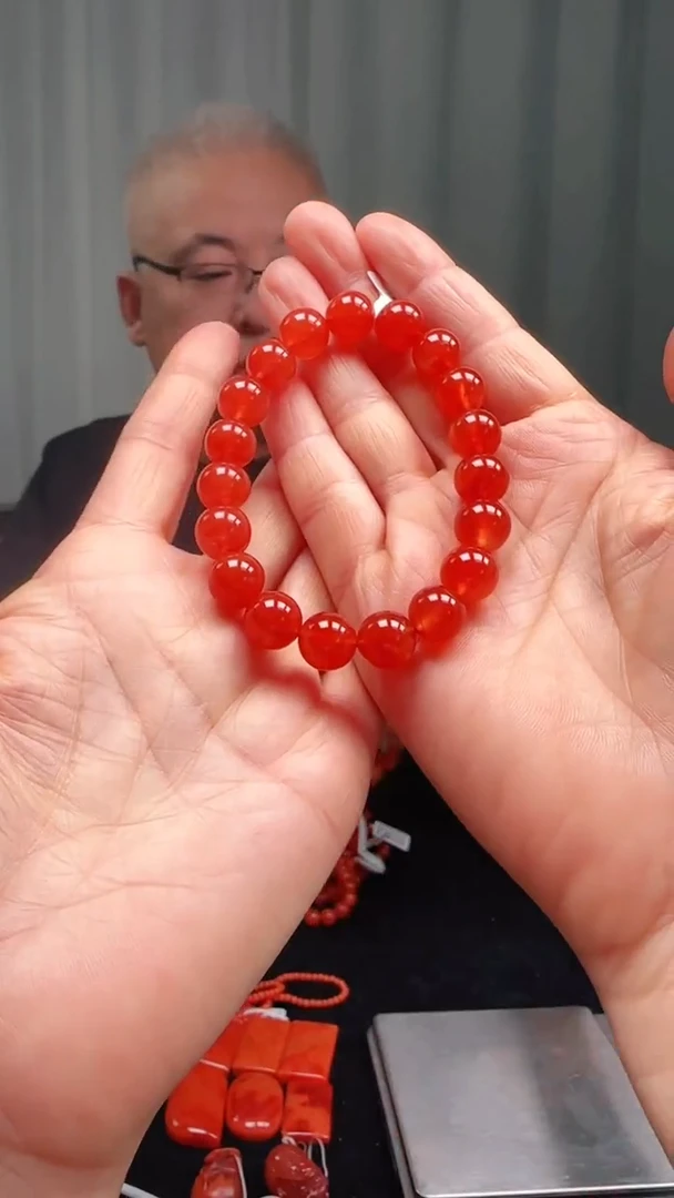 未镶嵌多样性发一件南红玛瑙10mm保山圆珠单圈