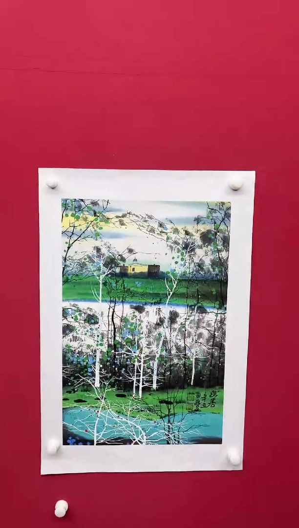 【闪购商品】国画田丰--山水  /无框w