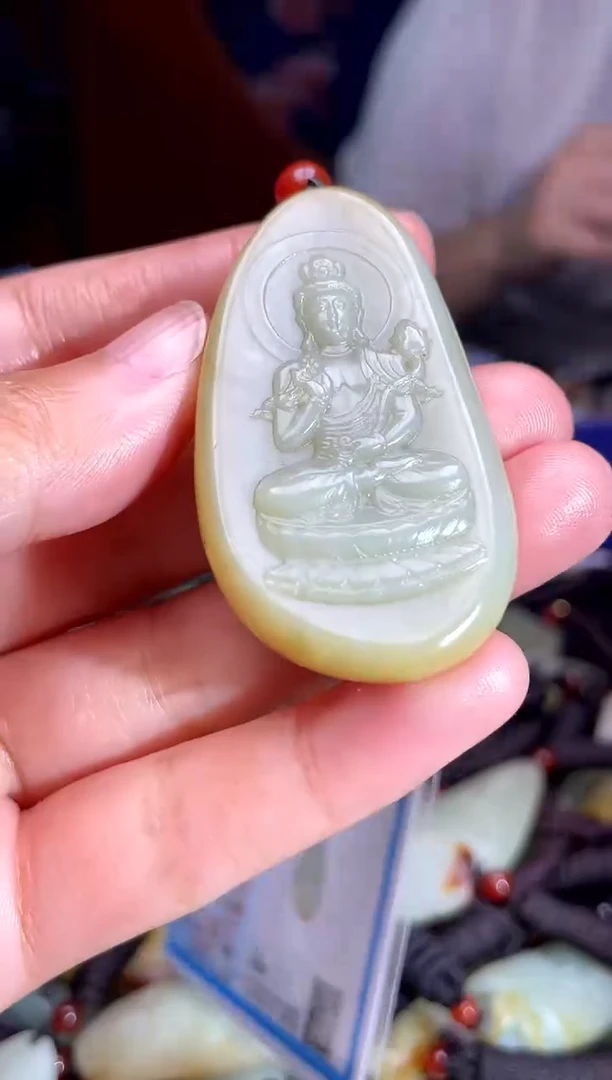 和田玉未镶嵌挂件1