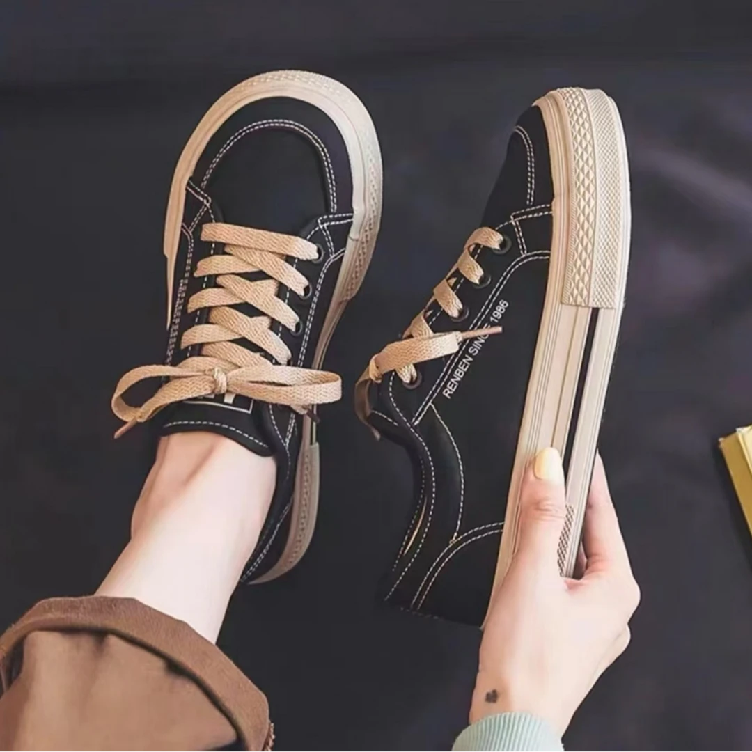 帆布鞋百搭爆款板鞋休闲鞋子