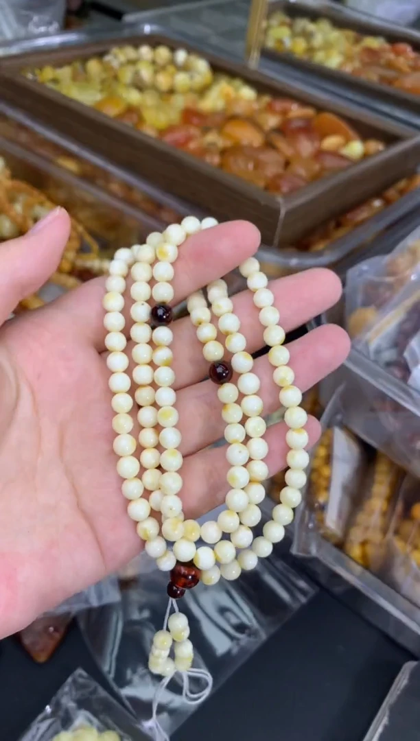 蜜蜡未镶嵌珠宝奇石108