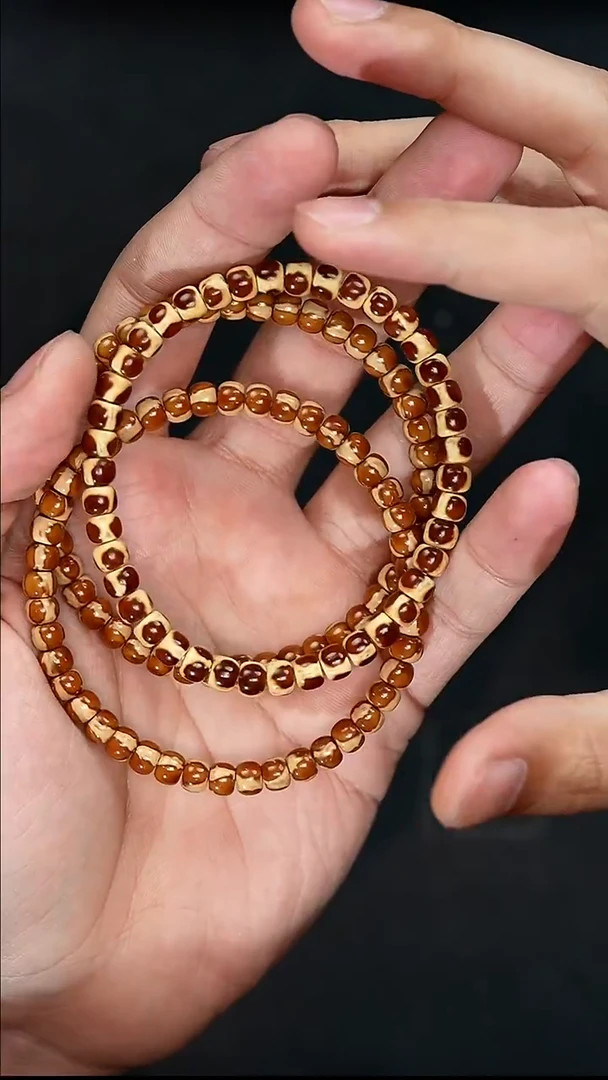 手串紫金鼠4207熊猫实心奶油小肉包6*5