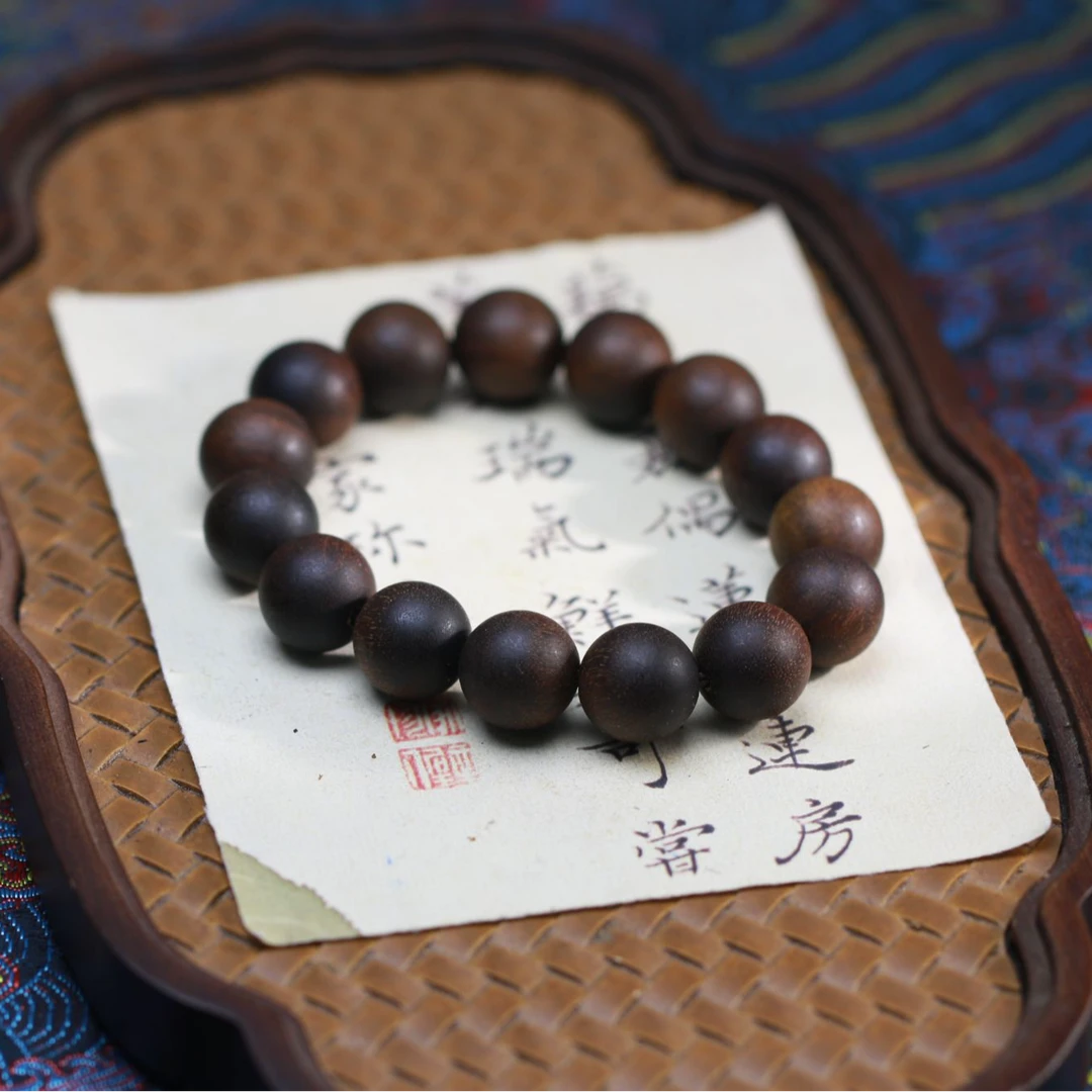 【曹总文玩】 14mm文玩沉木手串香手链RY372