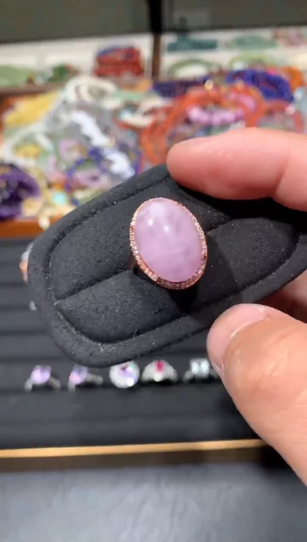 未镶嵌锂辉石戒指F146